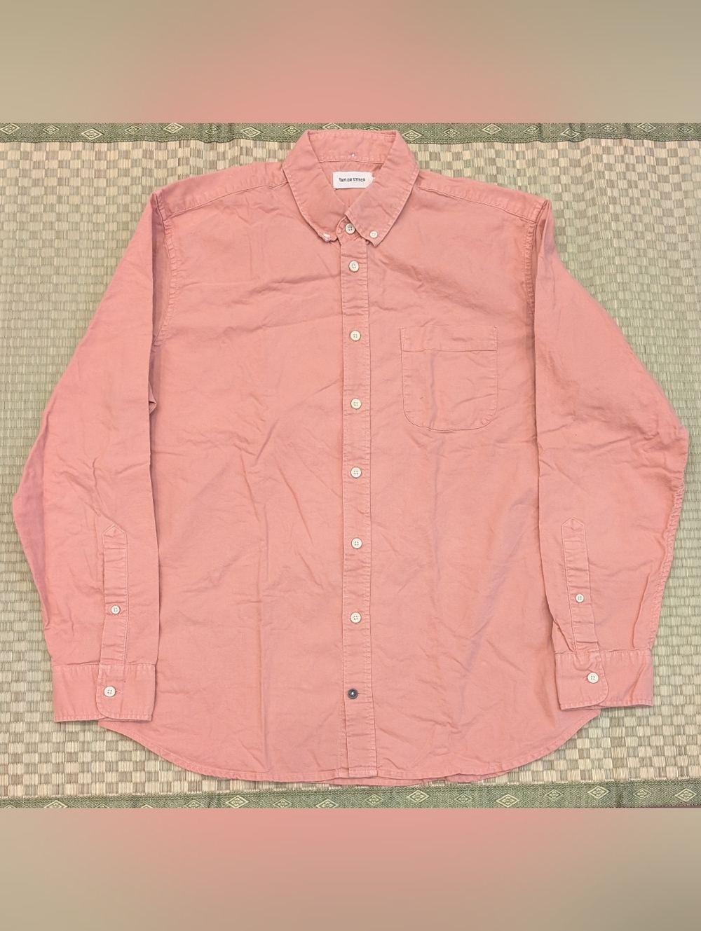 Taylor Stitch The Jack Shirt 100% Organic Cotton Dusty Rose Men's Size 44